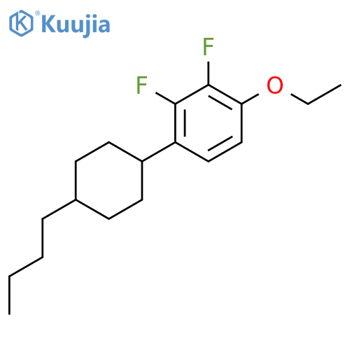 Benzene,1-(trans-4-butylcyclohexyl)-4-ethoxy-2,3-difluoro- structure