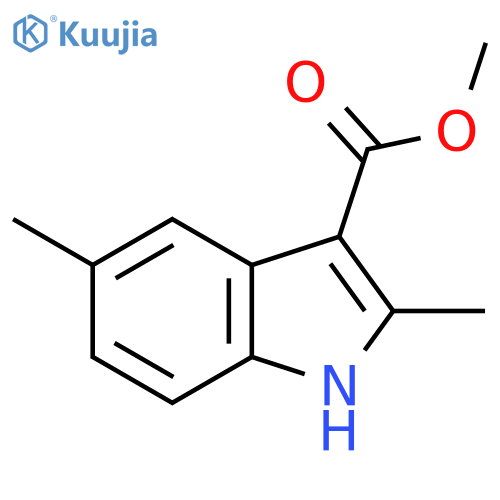 2,5-dimethyl-1H-Indole-3-carboxylic acid methyl ester structure