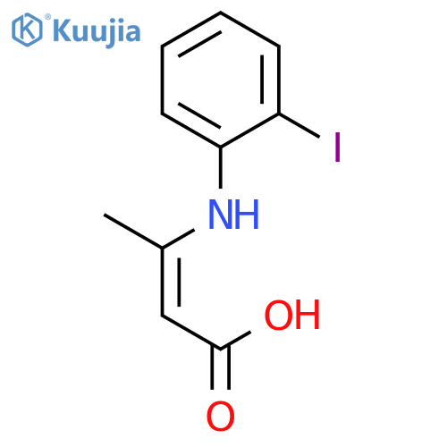 2-Butenoic acid, 3-[(2-iodophenyl)amino]-, (2E)- structure
