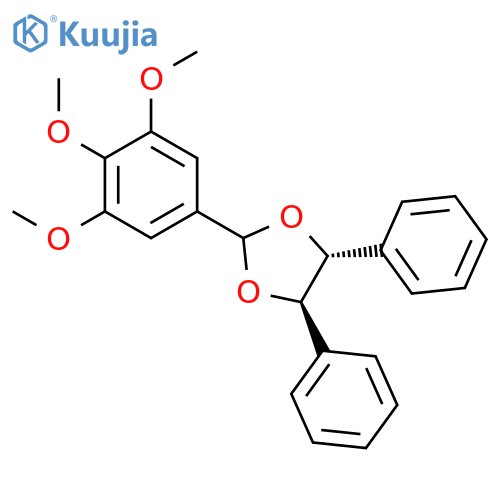 1,3-Dioxolane, 4,5-diphenyl-2-(3,4,5-trimethoxyphenyl)-, (4R,5R)- structure