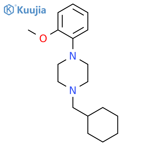 PIPERAZINE, 1-(CYCLOHEXYLMETHYL)-4-(2-METHOXYPHENYL)- structure