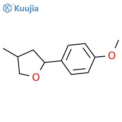 FURAN, TETRAHYDRO-2-(4-METHOXYPHENYL)-4-METHYL- structure