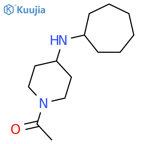 1-Acetyl-N-cycloheptylpiperidin-4-amine structure