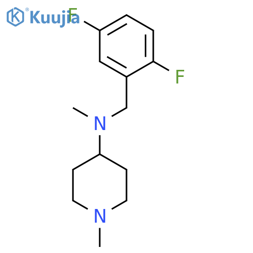 4-Piperidinamine, N-[(2,5-difluorophenyl)methyl]-N,1-dimethyl- structure