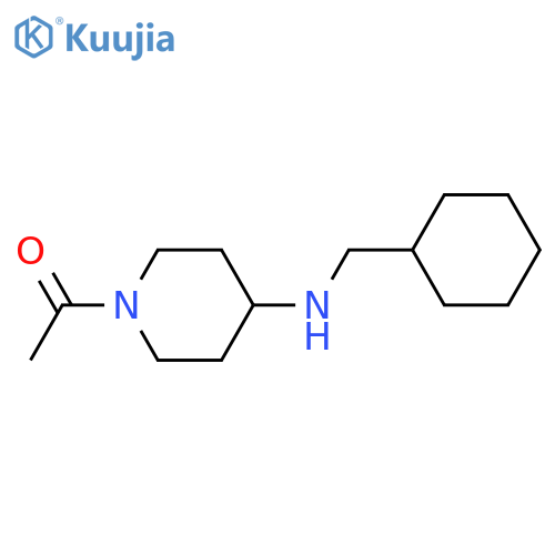 1-{4-[(cyclohexylmethyl)amino]piperidin-1-yl}ethan-1-one structure