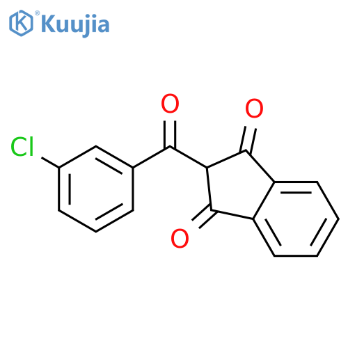 1H-Indene-1,3(2H)-dione, 2-(3-chlorobenzoyl)- structure