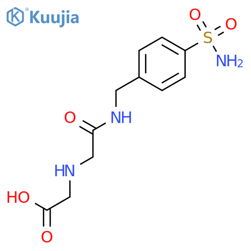 Glycine, N-[2-[[[4-(aminosulfonyl)phenyl]methyl]amino]-2-oxoethyl]- structure