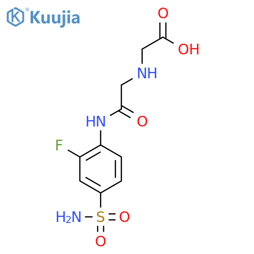 Glycine, N-[2-[[4-(aminosulfonyl)-2-fluorophenyl]amino]-2-oxoethyl]- structure