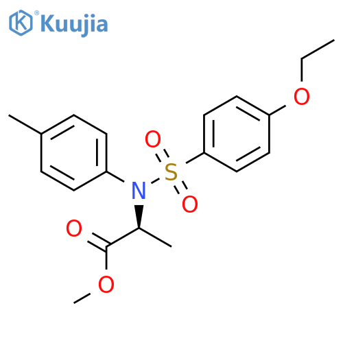 ALANINE, N-[(4-ETHOXYPHENYL)SULFONYL]-N-(4-METHYLPHENYL)-, METHYL ESTER structure