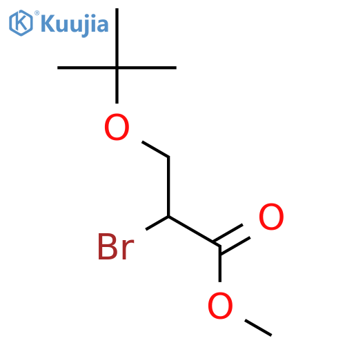 methyl 2-bromo-3-(tert-butoxy)propanoate structure