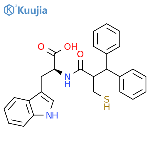 L-TRYPTOPHAN, N-[2-(MERCAPTOMETHYL)-1-OXO-3,3-DIPHENYLPROPYL]- structure