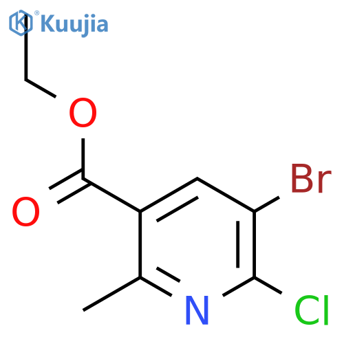 Ethyl 5-broMo-6-chloro-2-Methylnicotinate structure
