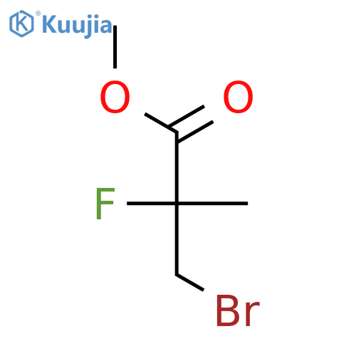 methyl 3-bromo-2-fluoro-2-methylpropanoate structure