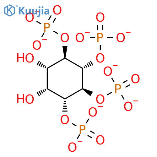 1D-myo-inositol 1,4,5,6-tetrakisphosphate structure