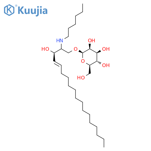 b-D-Glucopyranoside,(2S,3R,4E)-2-(hexylamino)-3-hydroxy-4-octadecen-1-yl structure