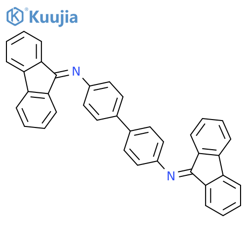 N-[4-[4-(fluoren-9-ylideneamino)phenyl]phenyl]fluoren-9-imine structure