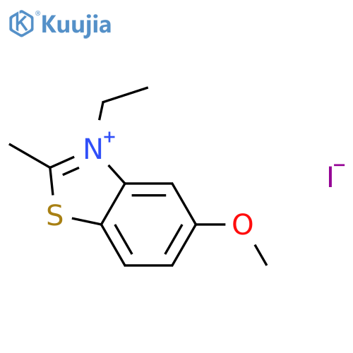 3-Ethyl-5-methoxy-2-methyl-1,3-benzothiazol-3-ium iodide structure