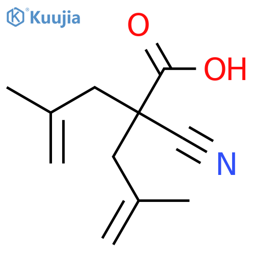 4-PENTENOIC ACID, 2-CYANO-4-METHYL-2-(2-METHYL-2-PROPENYL)- structure
