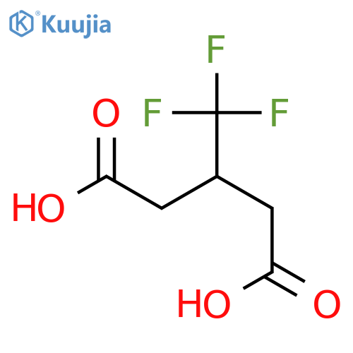 3-(Trifluoromethyl)pentanedioic acid structure
