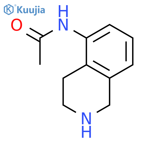 N-(1,2,3,4-tetrahydroisoquinolin-5-yl)acetamide structure