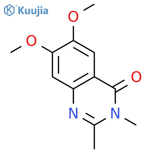 6,7-dimethoxy-2,3-dimethylquinazolin-4-one structure