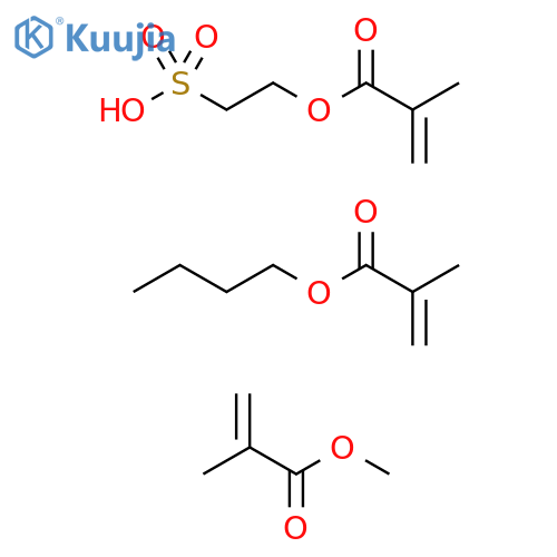 2-Propenoic acid, 2-methyl-, butyl ester, polymer with methyl 2-methylpropenoate and 2-sulfoethyl 2-methyl-2-propenoate structure