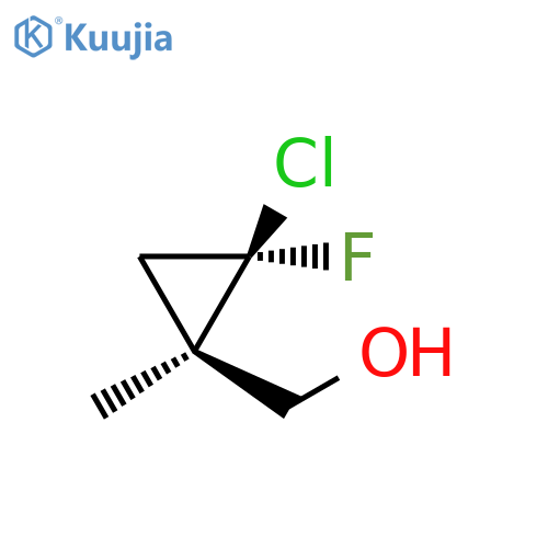 Cyclopropanemethanol, 2-chloro-2-fluoro-1-methyl-, (1R,2R)-rel- structure