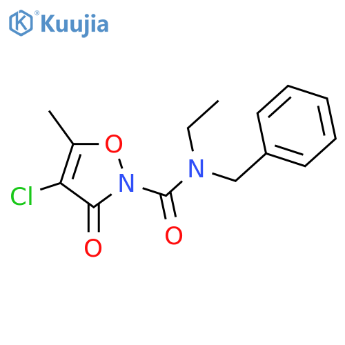 2(3H)-Isoxazolecarboxamide, 4-chloro-N-ethyl-5-methyl-3-oxo-N-(phenylmethyl)- structure