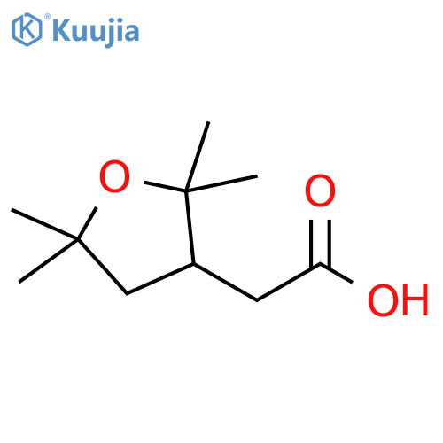 2-(2,2,5,5-Tetramethyloxolan-3-yl)acetic acid structure
