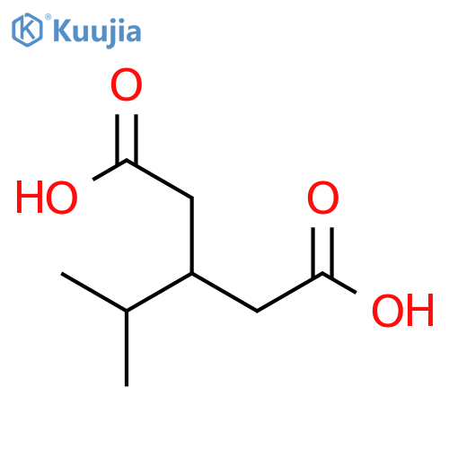 3-(propan-2-yl)pentanedioic acid structure