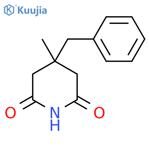 4-Benzyl-4-methylpiperidine-2,6-dione structure