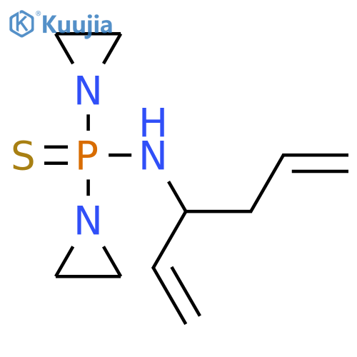 N-[bis(aziridin-1-yl)phosphinothioyl]-N-prop-2-enylprop-2-en-1-amine structure