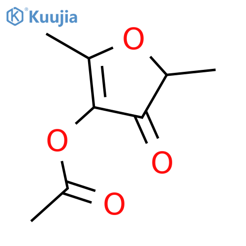 2,5-Dimethyl-4-oxo-4,5-dihydrofuran-3-yl acetate structure
