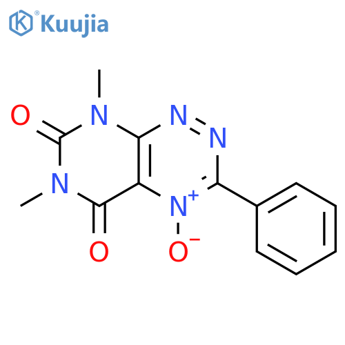 6,8-dimethyl-3-phenylpyrimido[5,4-e][1,2,4]triazine-5,7(6H,8H)-dione 4-oxide structure