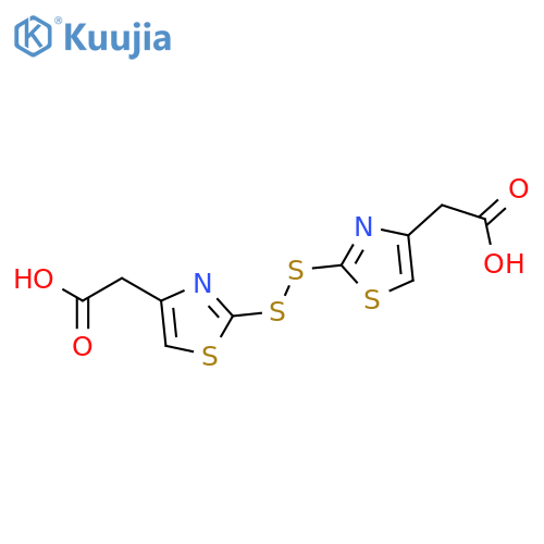 4-Thiazoleacetic acid, 2,2'-dithiobis- structure