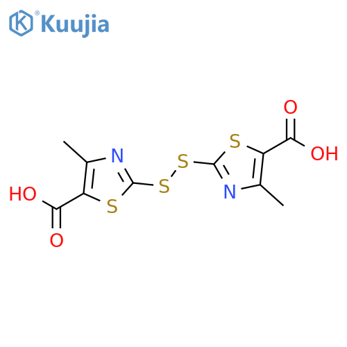 5-Thiazolecarboxylic acid, 2,2'-dithiobis[4-methyl- structure