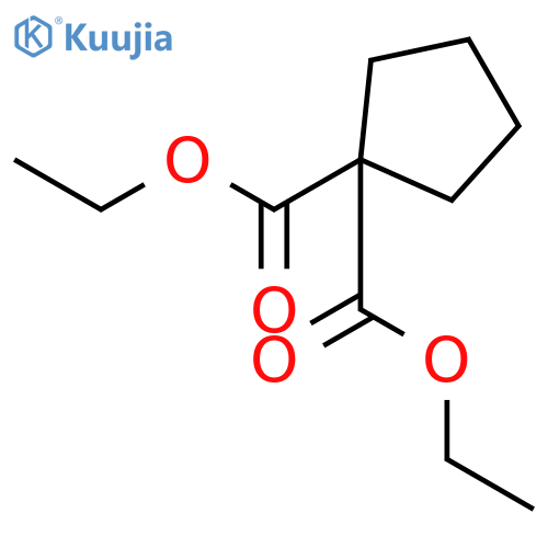 Diethyl cyclopentane-1,1-dicarboxylate structure