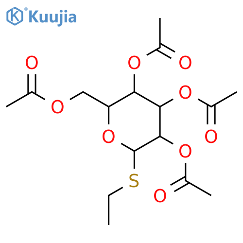 ETHYL 2,3,4,6-TETRA-O-ACETYL-A-D-THIOGLUCOPYRANOSIDE structure