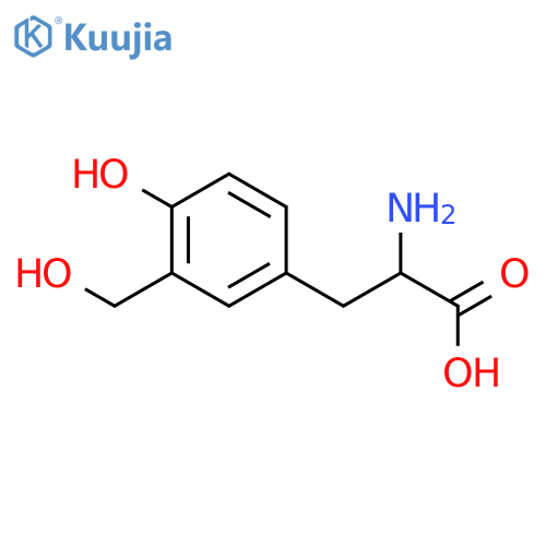 (S)-2-Amino-3-[4-hydroxy-3-(hydroxymethyl)phenyl]propanoic acid structure