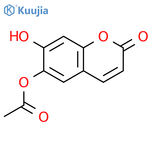 7-Hydroxy-2-oxo-2H-1-benzopyran-6-yl acetate structure