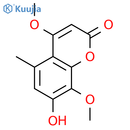 4,8-Di-Me ether-4,7,8-Trihydroxy-5-methyl-2H-1-benzopyran-2-one structure