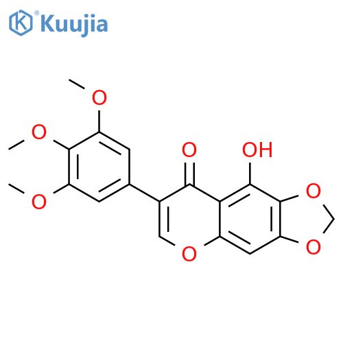 8H-1,3-Dioxolo[4,5-g][1]benzopyran-8-one, 9-hydroxy-7-(3,4,5-trimethoxyphenyl)- structure