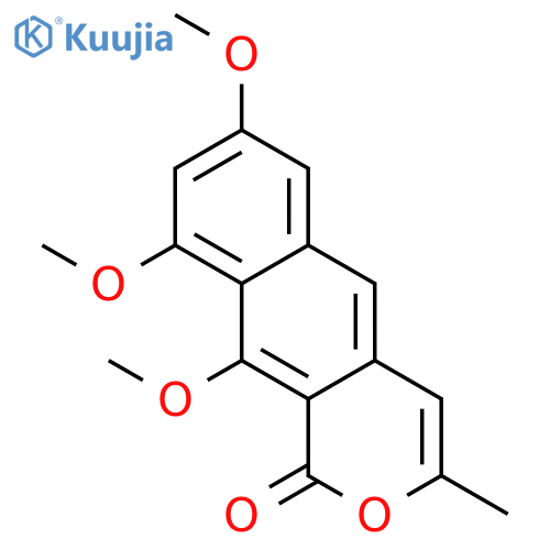 1H-NAPHTHO[2,3-C]PYRAN-1-ONE, 7,9,10-TRIMETHOXY-3-METHYL- structure