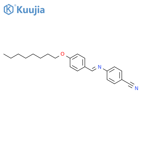 Benzonitrile,4-[[[4-(octyloxy)phenyl]methylene]amino]- structure