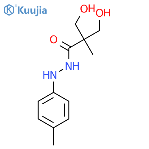 3-Hydroxy-2-(hydroxymethyl)-2-methyl-N'-(4-methylphenyl)propanehydrazide structure