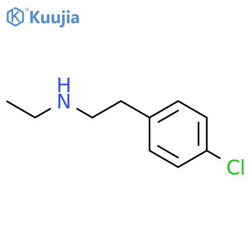 BENZENEETHANAMINE, 4-CHLORO-N-ETHYL- structure