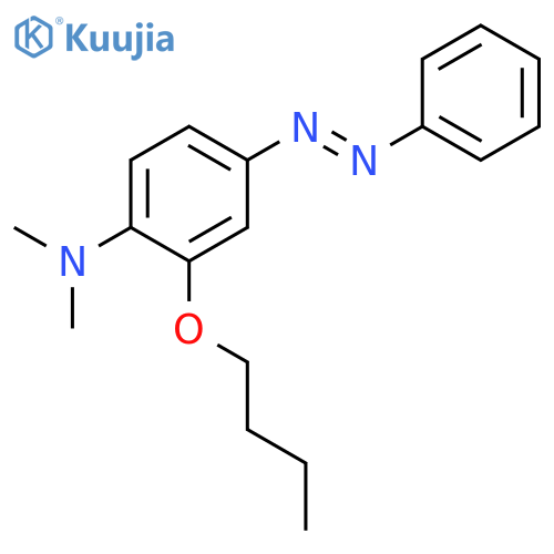 BENZENAMINE, 2-BUTOXY-N,N-DIMETHYL-4-(PHENYLAZO)- structure