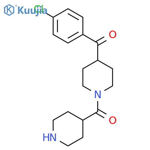 Piperidine, 4-(4-chlorobenzoyl)-1-(4-piperidinylcarbonyl)- structure