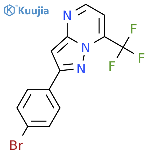 Pyrazolo[1,5-a]pyrimidine, 2-(4-bromophenyl)-7-(trifluoromethyl)- structure