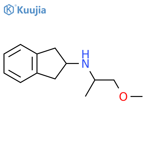 N-(1-methoxypropan-2-yl)-2,3-dihydro-1H-inden-2-amine structure